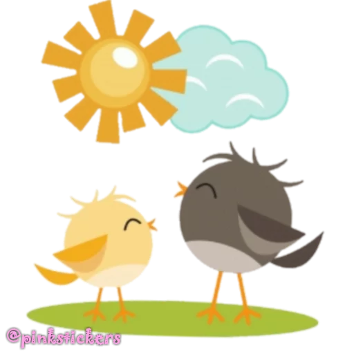 🐦 Стикер «spring» для Telegram
