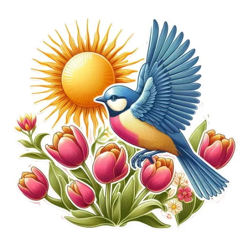 ☀️ Стикер «Весенний» для Telegram