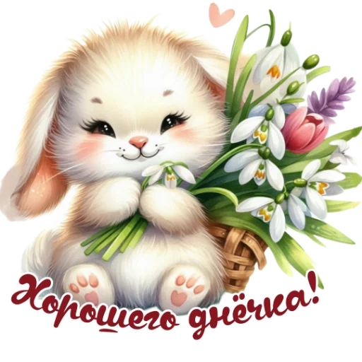 🤗 Стикер «Весенний» для Telegram