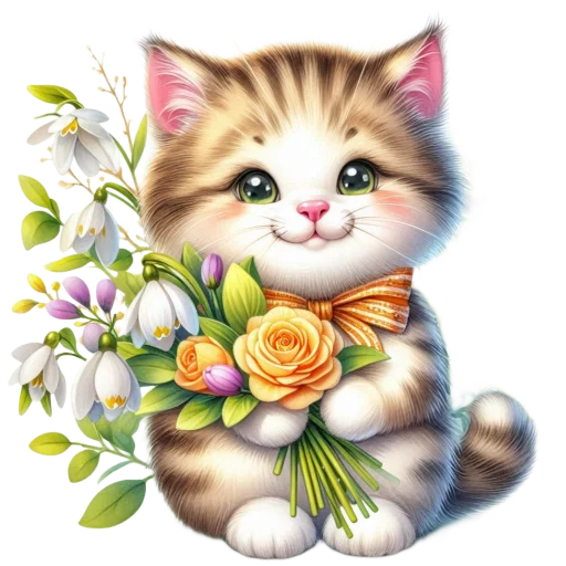 💐 Стикер «Весенний» для Telegram