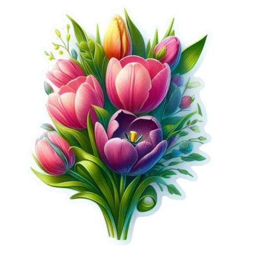 💐 Стикер «Весенний» для Telegram