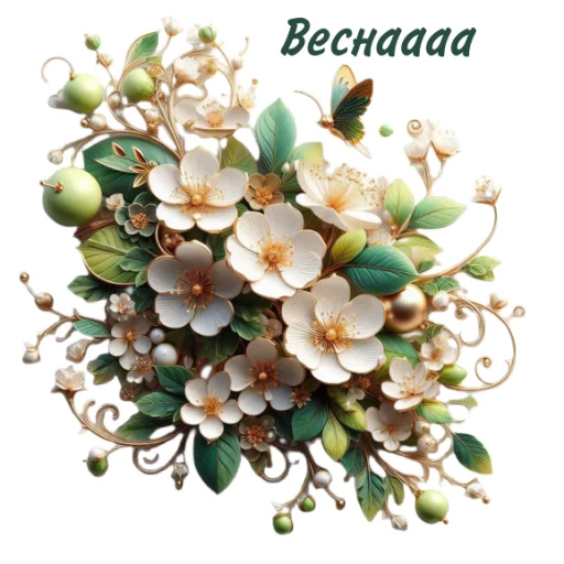 💐 Стикер «Весенний» для Telegram