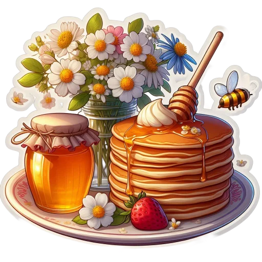 🥞 Стикер «Весенний» для Telegram