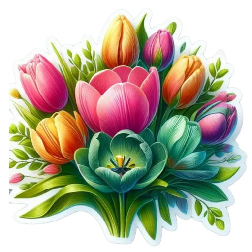 💐 Стикер «Весенний» для Telegram