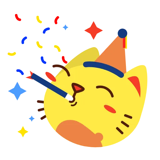 🥳 Стикер «Спринткот» для Telegram