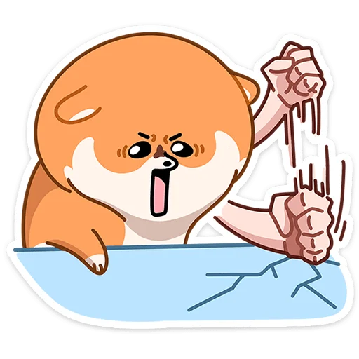👊 Стикер «Шпиц Шприц» для Telegram