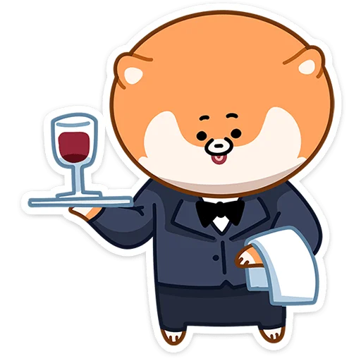 🍷 Стикер «Шпиц Шприц» для Telegram