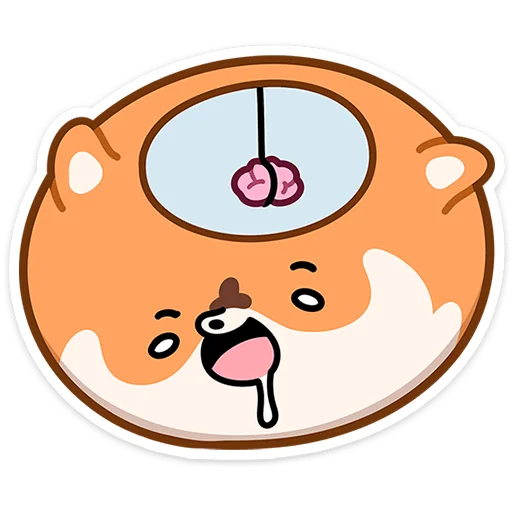 🧠 Стикер «Шпиц Шприц» для Telegram
