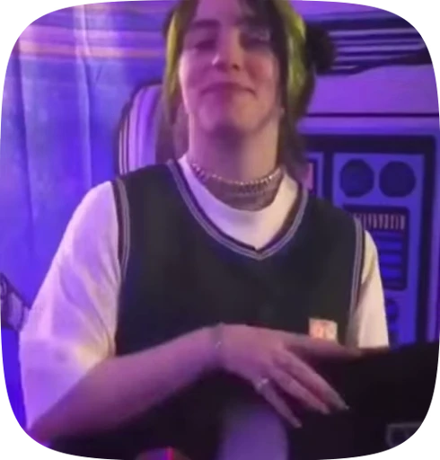 💋 Стикер «Billie Eilish» для Telegram