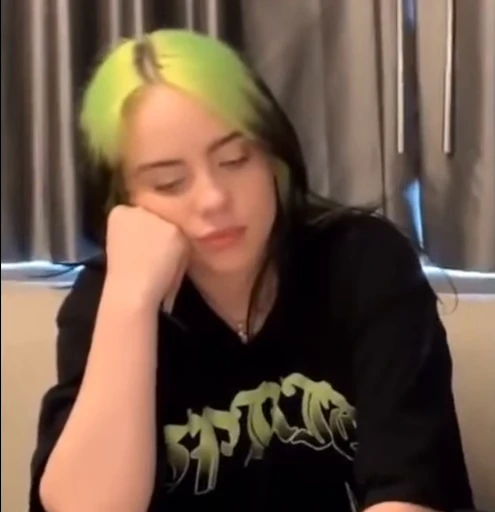 😔 Стикер «Billie Eilish» для Telegram