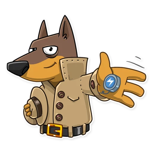 👋 Стикер «Dobie the Spy» для Telegram