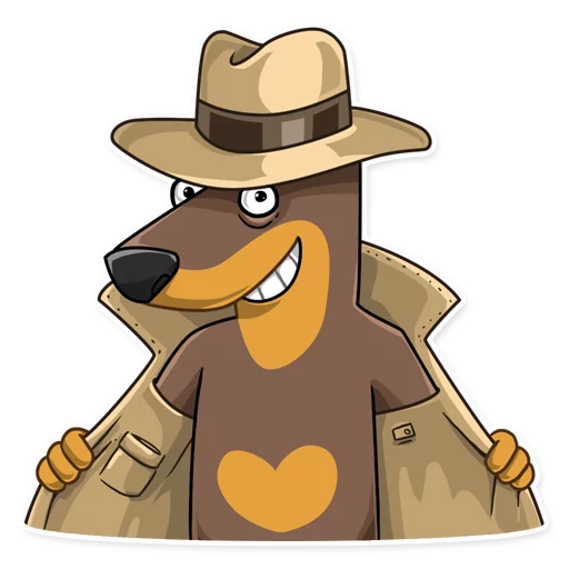 💝 Стикер «Dobie the Spy» для Telegram