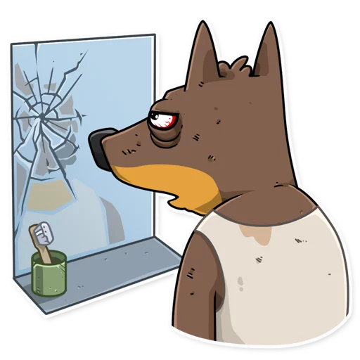 😓 Стикер «Dobie the Spy» для Telegram