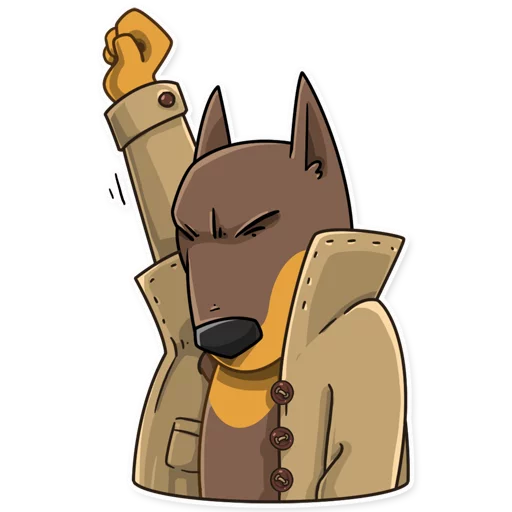 👍 Стикер «Dobie the Spy» для Telegram
