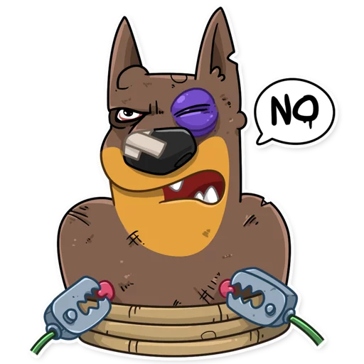 😤 Стикер «Dobie the Spy» для Telegram