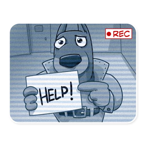 😨 Стикер «Dobie the Spy» для Telegram