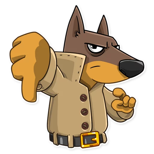 👎 Стикер «Dobie the Spy» для Telegram