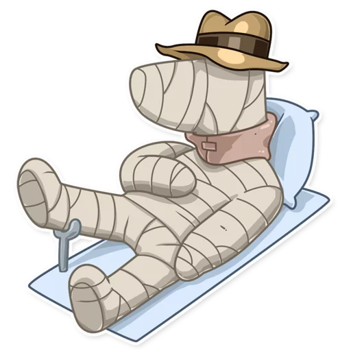 🤕 Стикер «Dobie the Spy» для Telegram