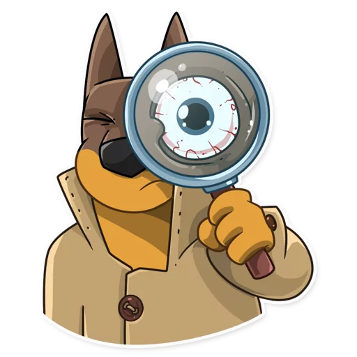 🕵 Стикер «Dobie the Spy» для Telegram