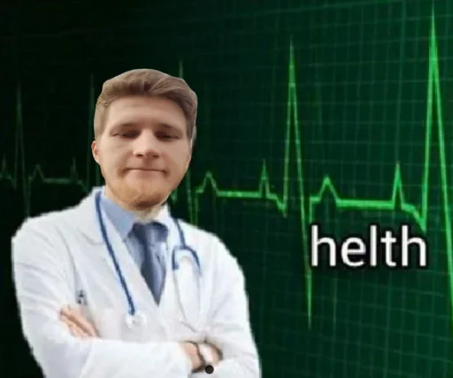 👨‍⚕ Стикер «всратые еблеты сани» для Telegram