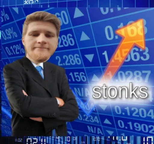 📈 Стикер «всратые еблеты сани» для Telegram