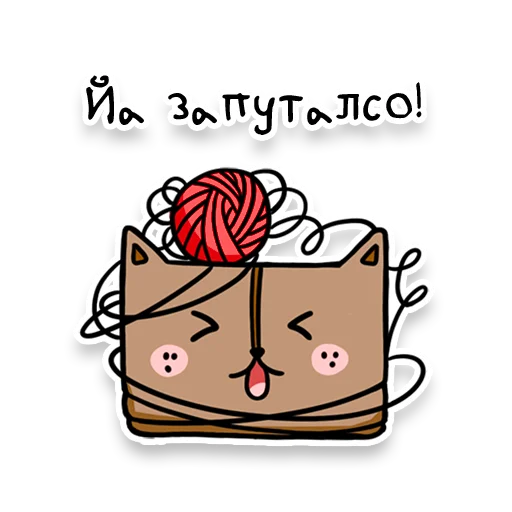 🤪 Стикер «Square Cats» для Telegram