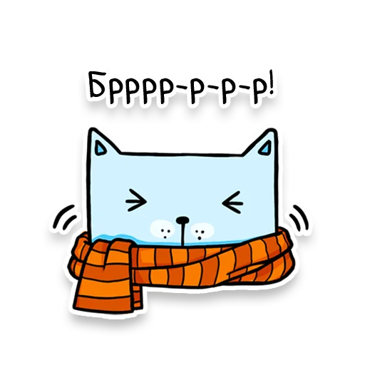 🥶 Стикер «Square Cats» для Telegram