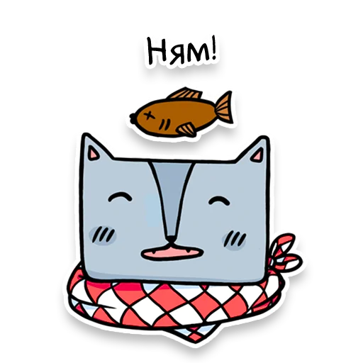 😋 Стикер «Square Cats» для Telegram