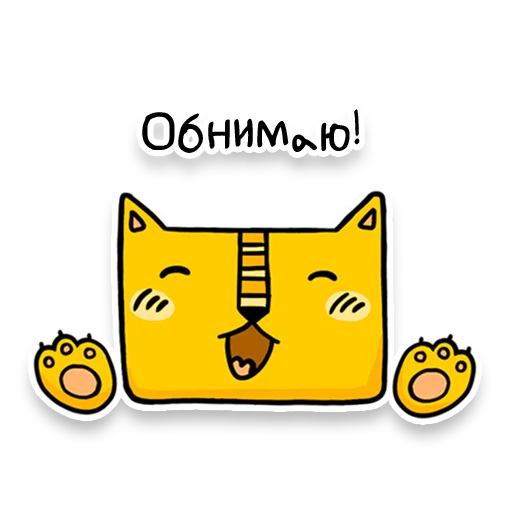 🤗 Стикер «Square Cats» для Telegram