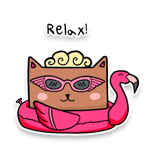 🏖 Стикер «Square Cats» для Telegram