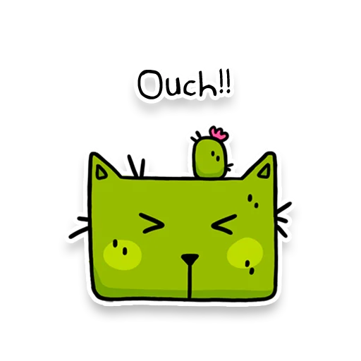 🌵 Стикер «Square Cats» для Telegram