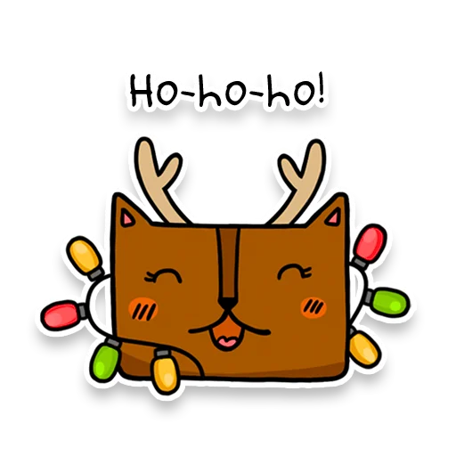 🎄 Стикер «Square Cats» для Telegram