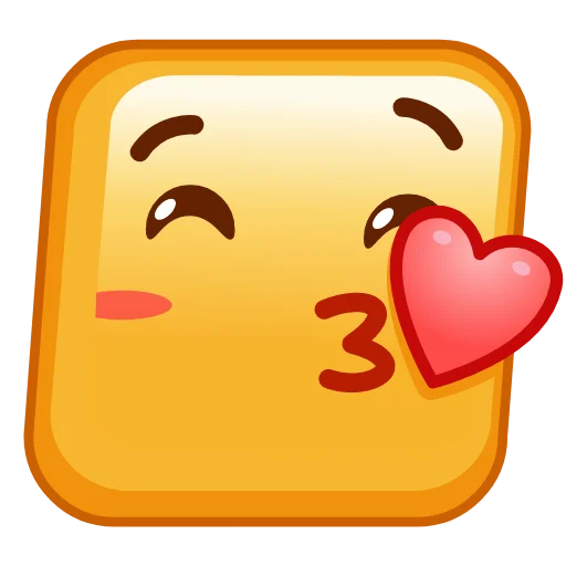 😘 Стикер «Square Emoji» для Telegram