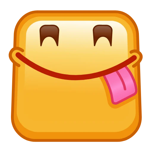 😋 Стикер «Square Emoji» для Telegram