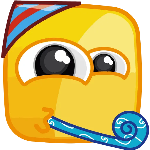 🥳 Стикер «Square Emotions» для Telegram