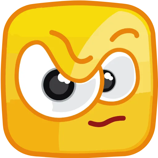 🤨 Стикер «Square Emotions» для Telegram