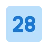 2️⃣ Эмодзи «Square Numbers» для Telegram