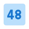 4️⃣ Эмодзи «Square Numbers» для Telegram