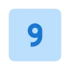 9️⃣ Эмодзи «Square Numbers» для Telegram