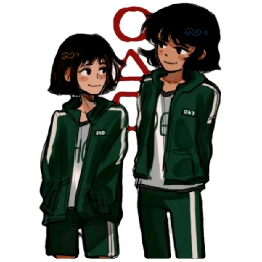 😈 Стикер «Squid game fanArt (Игра в кальмара)» для Telegram