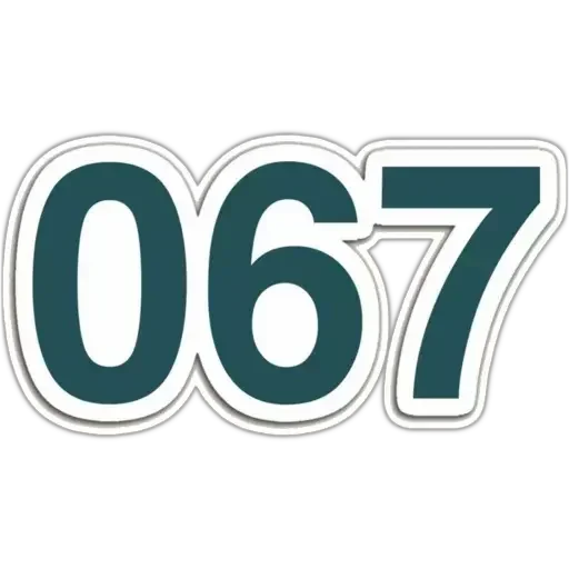 0️⃣ Стикер «Squid game / Игра в кальмара» для Telegram