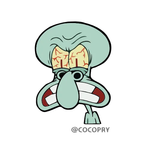 😡 Стикер «Squidward» для Telegram