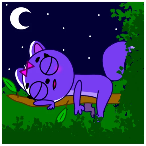 🛌 Стикер «Squirrel Lily» для Telegram