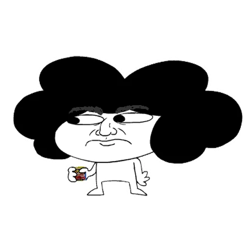 😐 Стикер «Sr Pelo» для Telegram