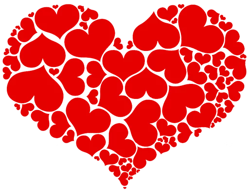 💕 Стикер «Big Hearts» для Telegram