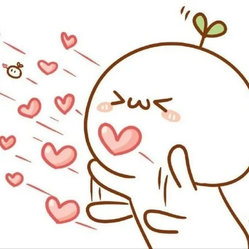 🧺 Стикер «( ◜‿◝ )♡» для Telegram