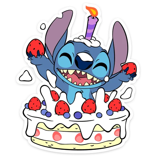 🥳 Стикер «Стич» для Telegram