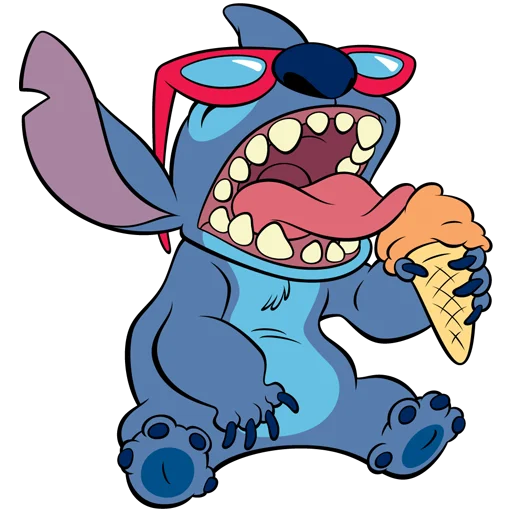 🍦 Стикер «Стич» для Telegram