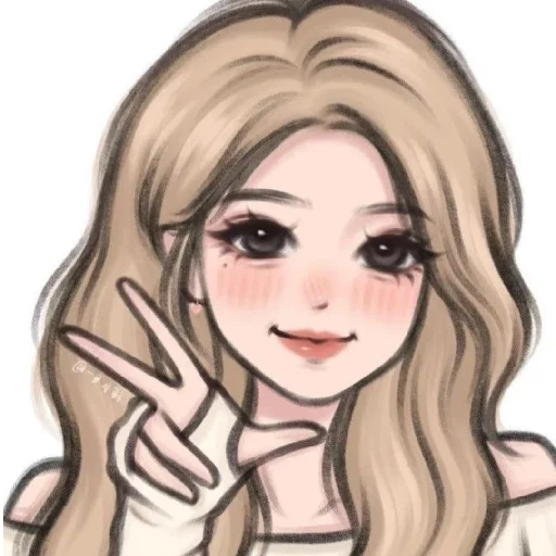 ✌️ Стикер «Cute Girls 2» для Telegram
