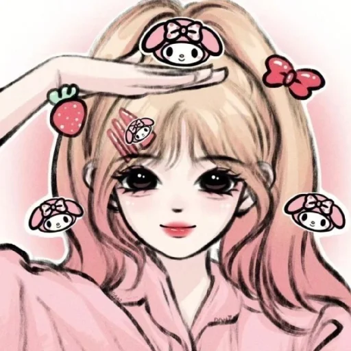 🥰 Стикер «Cute Girls 2» для Telegram